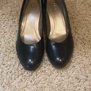Gabor Black Leather Heels for Women